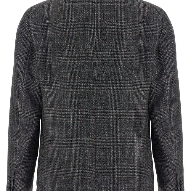 Tagliatore Gray Virgin Wool Blazer