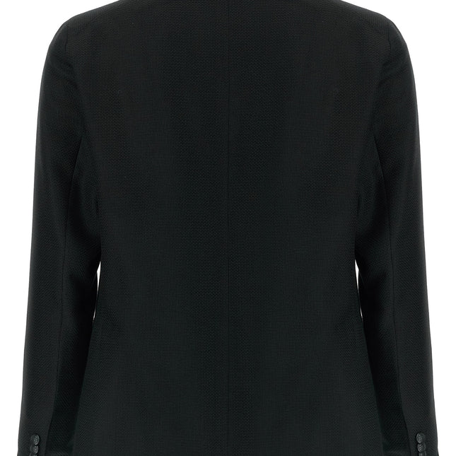 Tagliatore Black Virgin Wool Blazer