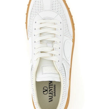 Valentino Garavani White Calfskin Low Top Sneakers