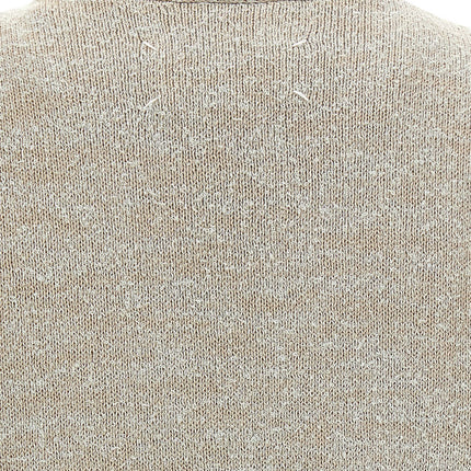 Maison Margiela Beige Cotton Sleeveles Sweater