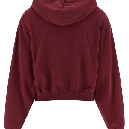 ROTATE BIRGER CHRISTENSEN Bordeaux Cotton Hoodie