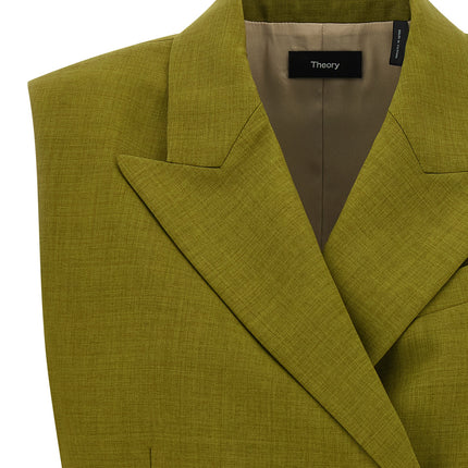 Theory Bicolor Polyester Sleeveless Jacket