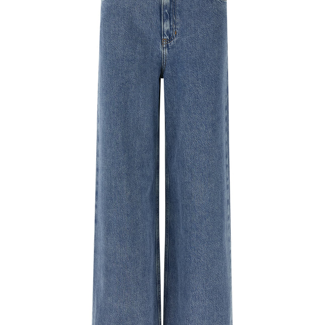 Theory Blue Cotton High-Waisted Jean