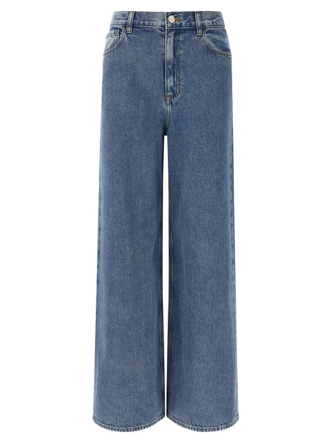 Theory Blue Cotton High-Waisted Jean
