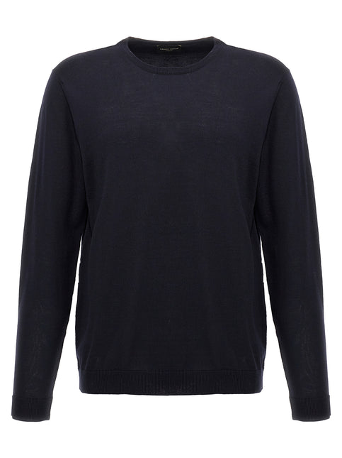 Roberto Collina Blue Merino Wool Cardigan