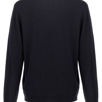 Roberto Collina Blue Merino Wool Cardigan