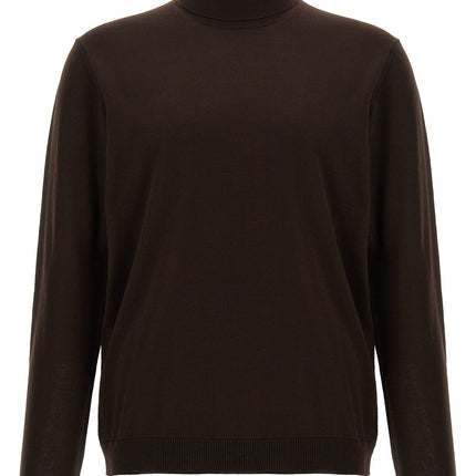 Roberto Collina Brown Merino Wool Cardigan