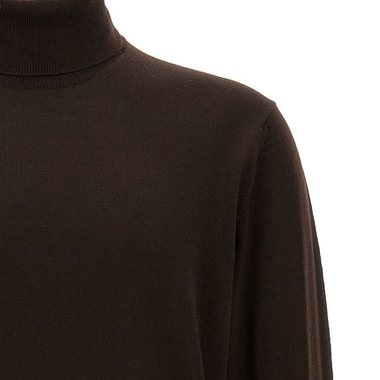 Roberto Collina Brown Merino Wool Cardigan