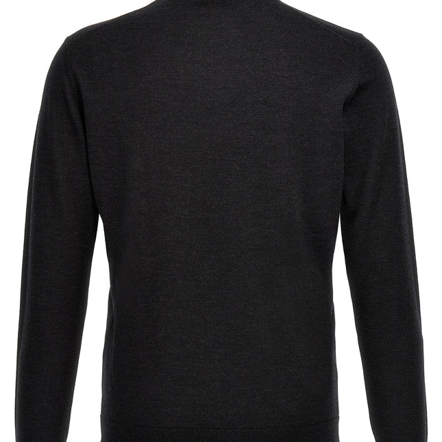 Roberto Collina Gray Merino Wool Cardigan