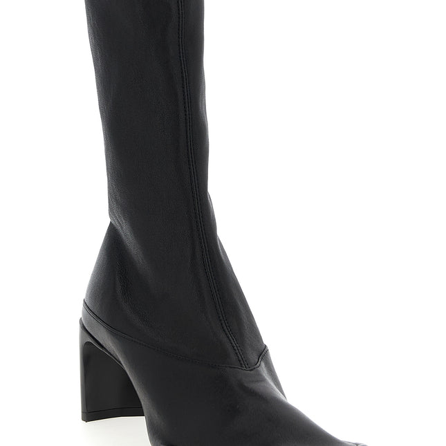 Jil Sander Black Lamb Leather Ankle Boots