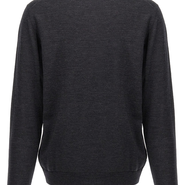 Roberto Collina Gray Merino Wool Cardigan