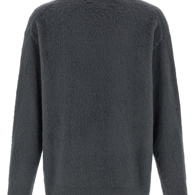 Roberto Collina Gray Cotton Cardigan