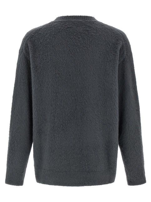 Roberto Collina Gray Cotton Cardigan