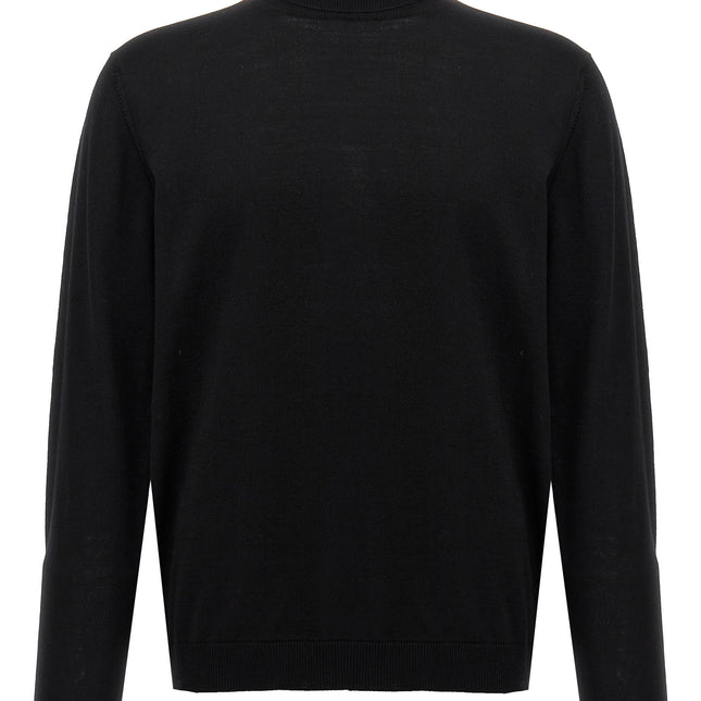 Roberto Collina Black Merino Wool Cardigan