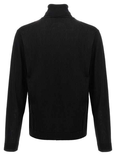 Roberto Collina Black Merino Wool Cardigan