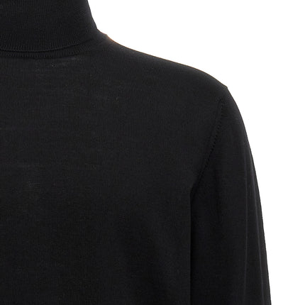 Roberto Collina Black Merino Wool Cardigan