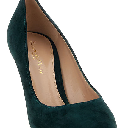 Gianvito Rossi Bicolor Suede Leather High Heel Pumps