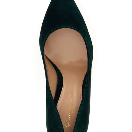 Gianvito Rossi Bicolor Suede Leather High Heel Pumps