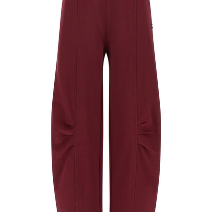 ROTATE BIRGER CHRISTENSEN Bordeaux Cotton Joggers (Workout Pants)