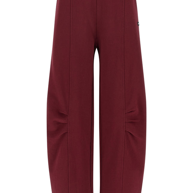 ROTATE BIRGER CHRISTENSEN Bordeaux Cotton Joggers (Workout Pants)