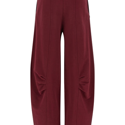ROTATE BIRGER CHRISTENSEN Bordeaux Cotton Joggers (Workout Pants)