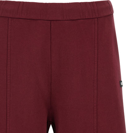 ROTATE BIRGER CHRISTENSEN Bordeaux Cotton Joggers (Workout Pants)