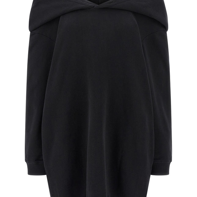 MM6 Maison Margiela Black Cotton Short Dress