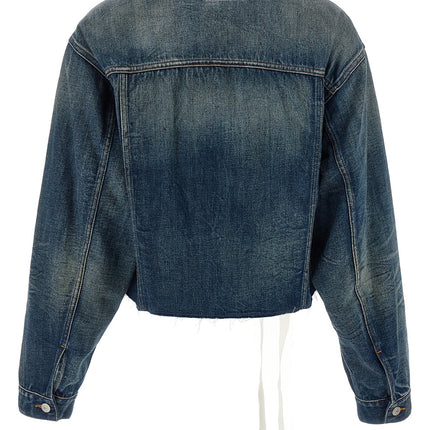 MM6 Maison Margiela Blue Cotton Denim Jacket