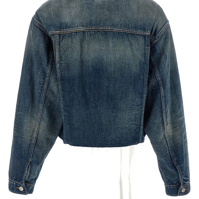 MM6 Maison Margiela Blue Cotton Denim Jacket