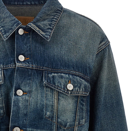 MM6 Maison Margiela Blue Cotton Denim Jacket