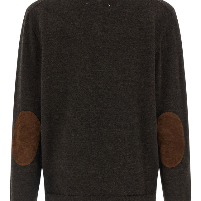 Maison Margiela Brown Wool Polo Shirt