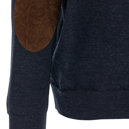 Maison Margiela Blue Wool Polo Shirt