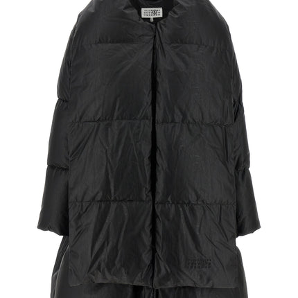 MM6 Maison Margiela Black Viscose Coat