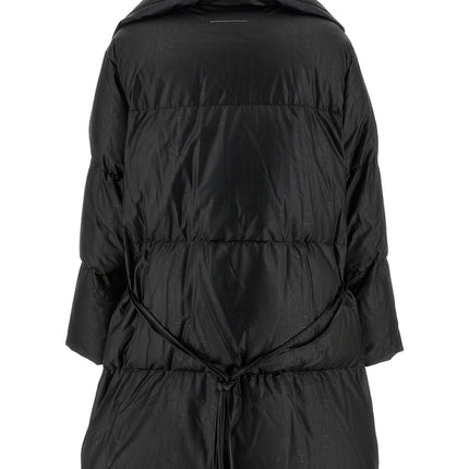 MM6 Maison Margiela Black Viscose Coat