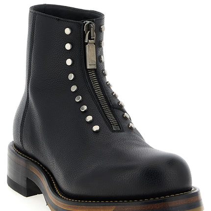 Alexander McQueen Black Calfskin Ankle Boots