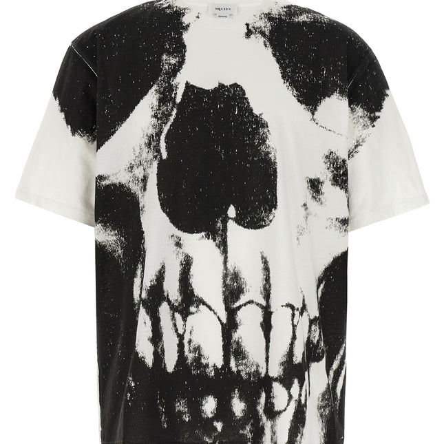 Alexander McQueen Bicolor Cotton T-Shirt