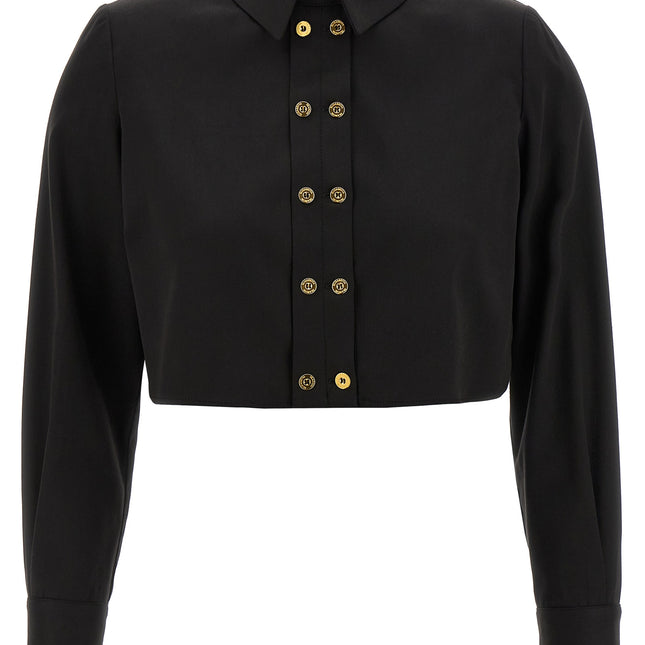 Elisabetta Franchi Black Lycra Blouse