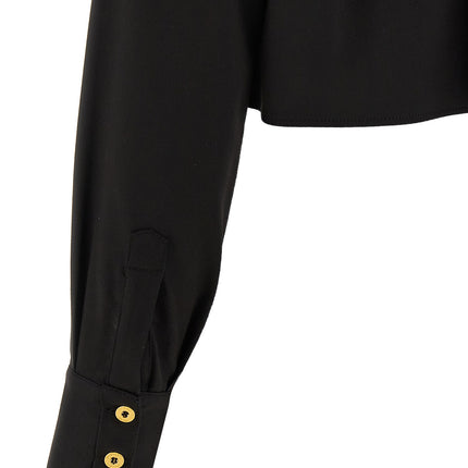 Elisabetta Franchi Black Lycra Blouse