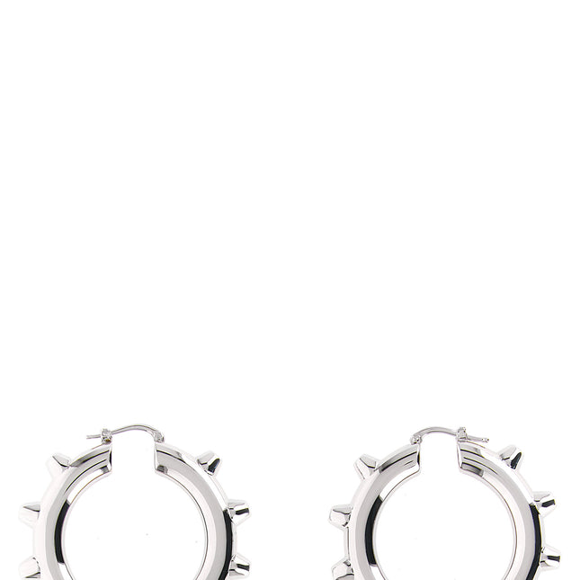 Jil Sander Silver Brass Earrings