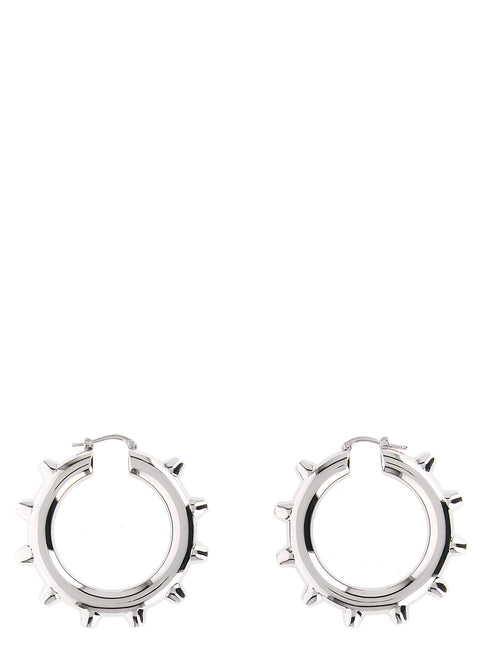 Jil Sander Silver Brass Earrings