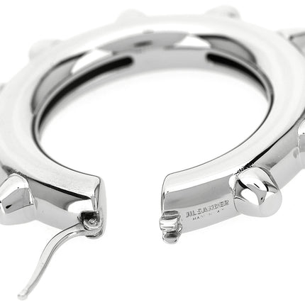 Jil Sander Silver Brass Earrings