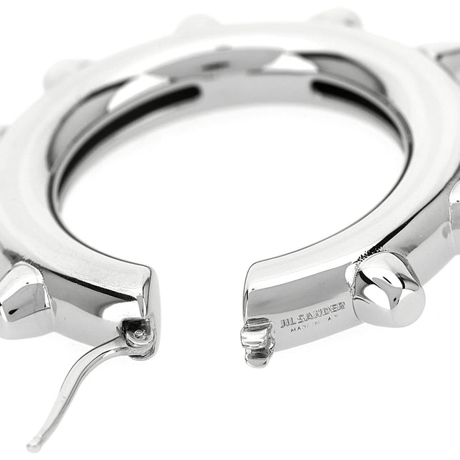 Jil Sander Silver Brass Earrings