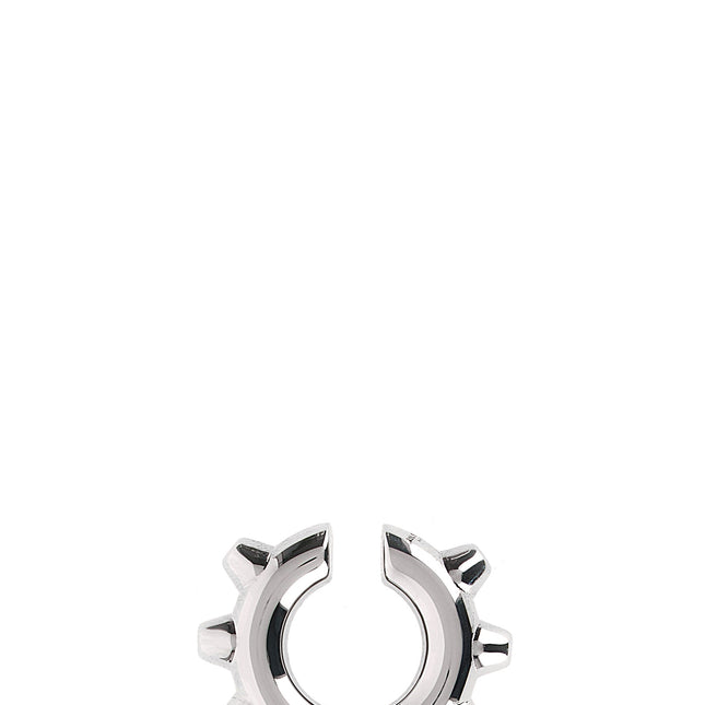 Jil Sander Silver Brass Earrings