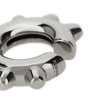 Jil Sander Silver Brass Earrings