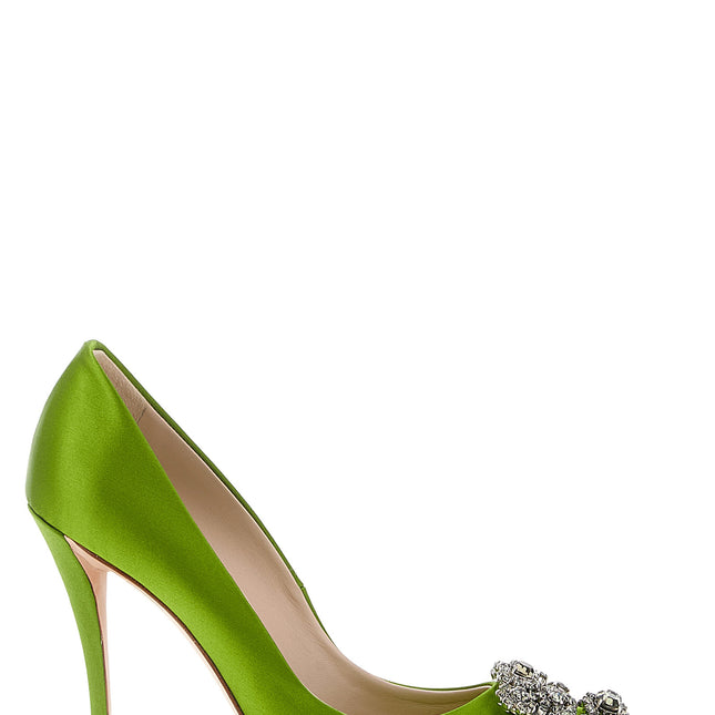 Roger Vivier Bicolor Viscose High Heel Pumps