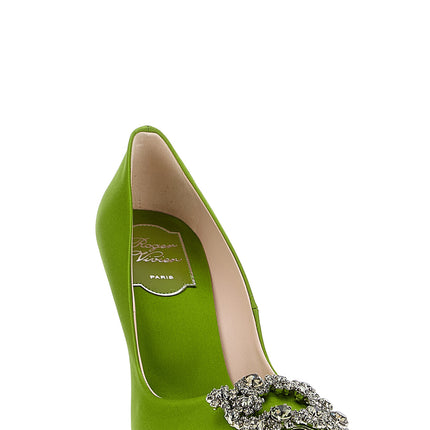Roger Vivier Bicolor Viscose High Heel Pumps