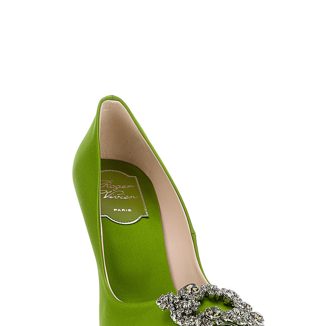 Roger Vivier Bicolor Viscose High Heel Pumps