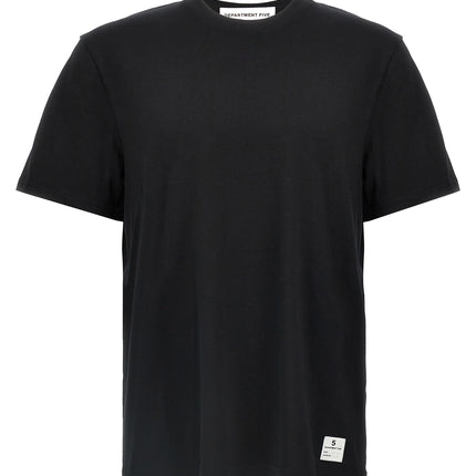 Department 5 Black Cotton T-Shirt