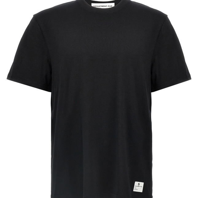Department 5 Black Cotton T-Shirt