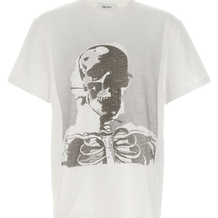 Alexander McQueen Bicolor Cotton T-Shirt